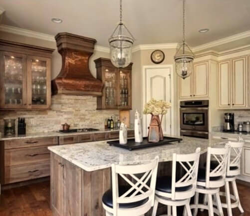 Kitchen Space Transitioning True White barstools to Cream